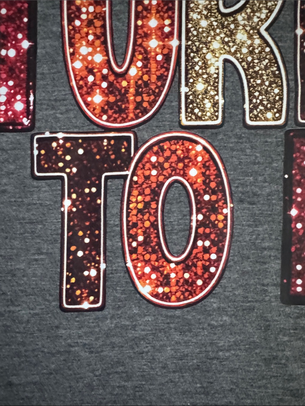 NWOT THANKSGIVING Graphic Tee  Gray Women's XL with 'Talk Turkey To Me' - Picture 3 of 8